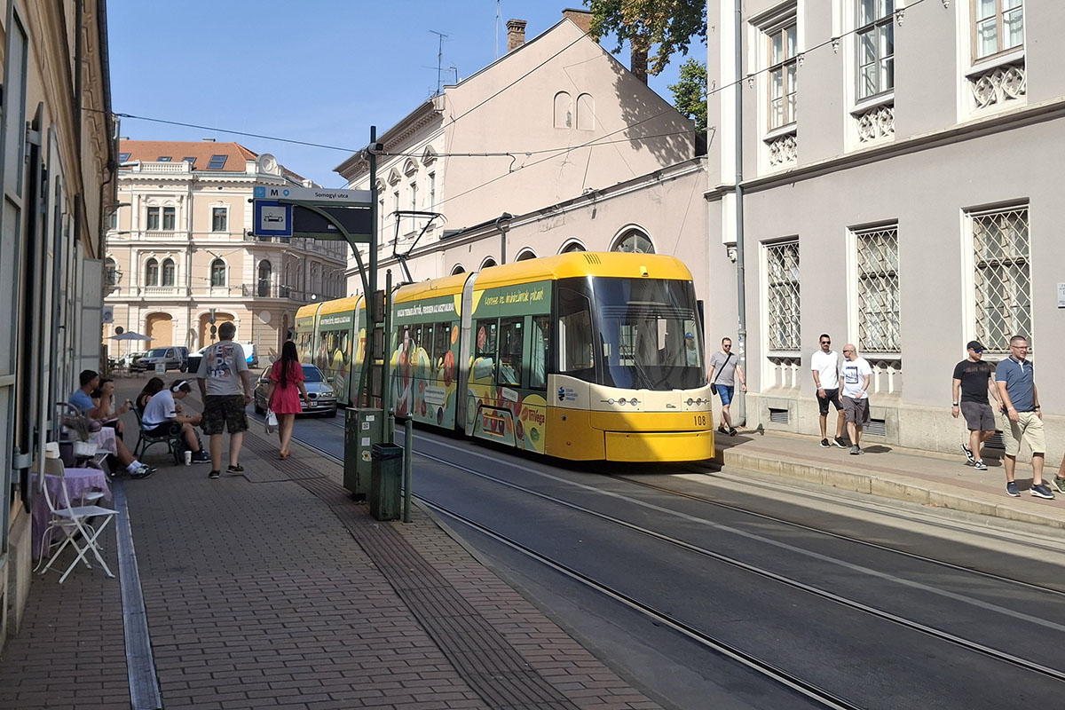 villamos, közlekedés, szeged